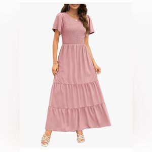 Kranda Pink Maxi Dress NWOT